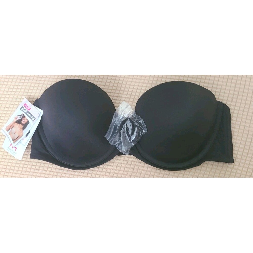 Maidenform ~ Women's Strapless Bra Hidden Underwire Convertible Black ~ 38c NWT